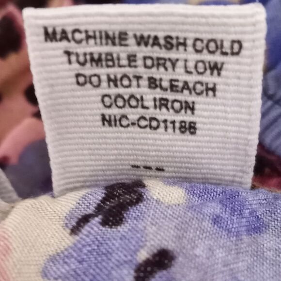 FULL TILT FLORAL PURPLE & CREAM RUFFLE DRESS SZ.M EUC - Picture 9 of 9